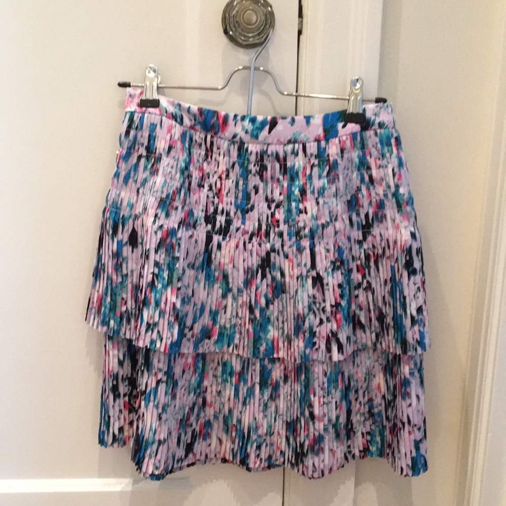 J.Crew pleated skirt in fun print